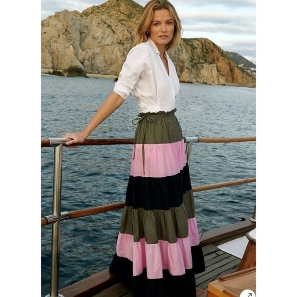 Anthropologie Penelope Tiered Maxi Skirt Size XS - Picture 3 of 9